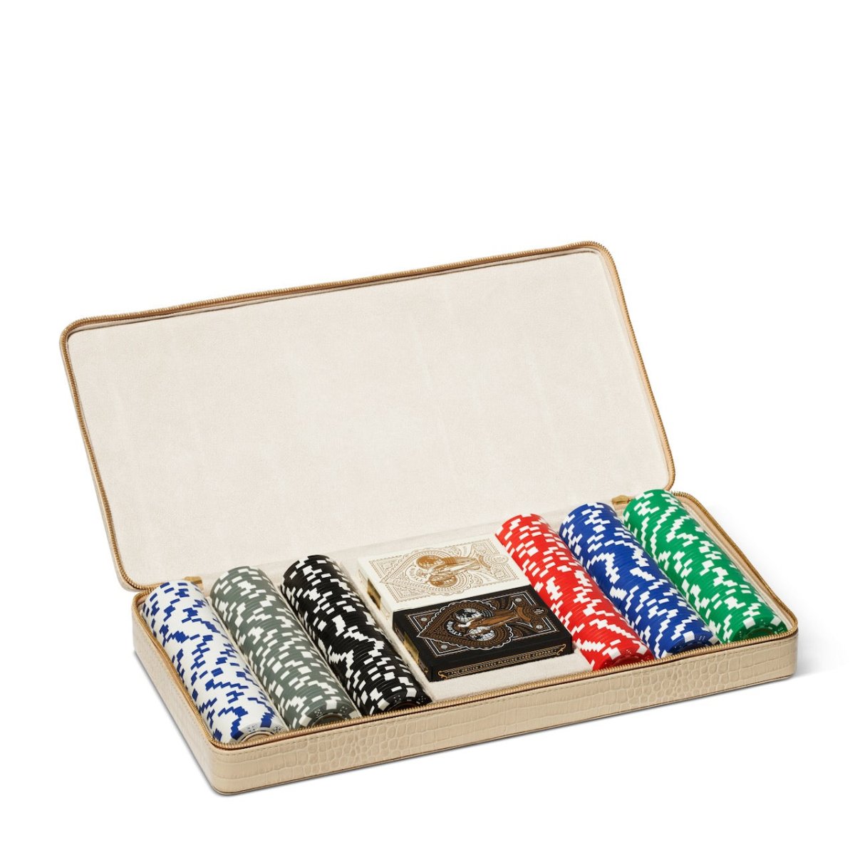 Enzo Travel Poker Set by AERIN at Fig Linens and Home - Open Case 2