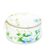 Fleurs du Vent Large Round Jewelry Case by D Porthault pour AERIN at Fig Linens and Home - 2