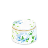 Fleurs du Vent Mini Round Jewelry Case by D Porthault pour AERIN - Front View 1