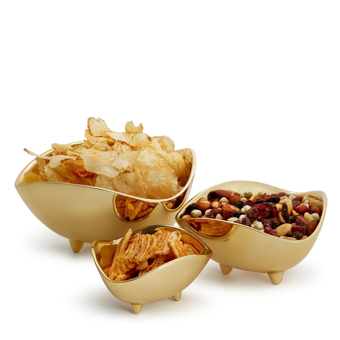 Footed Deco Small Serving Bowl AERIN at Fig Linens and Home - Lifestyle 1