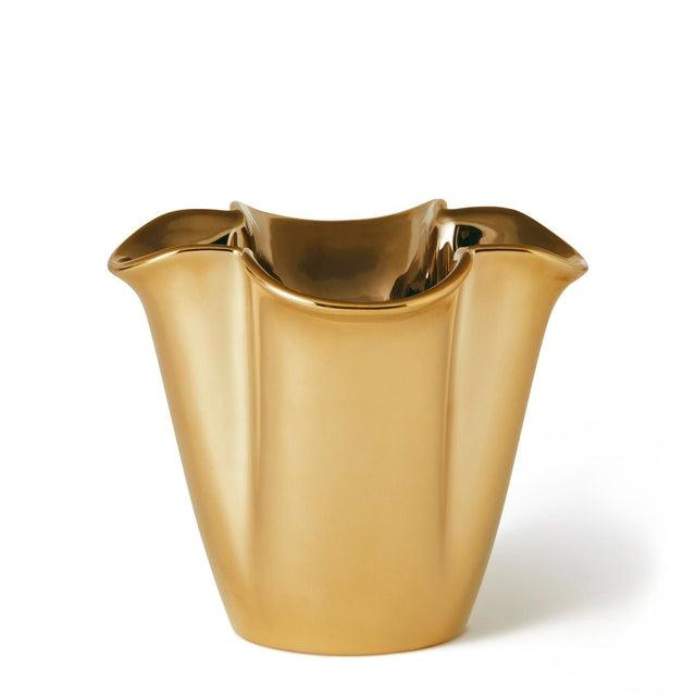 Gilded Clover Small Vase by AERIN at Fig Linens and Home