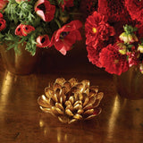 Gilded Dahlia Flower by AERIN - Lifestyle View on Table at Fig Linens and Home