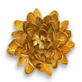 Gilded Dahlia Flower by AERIN - Top View of Objet at Fig Linens and Home