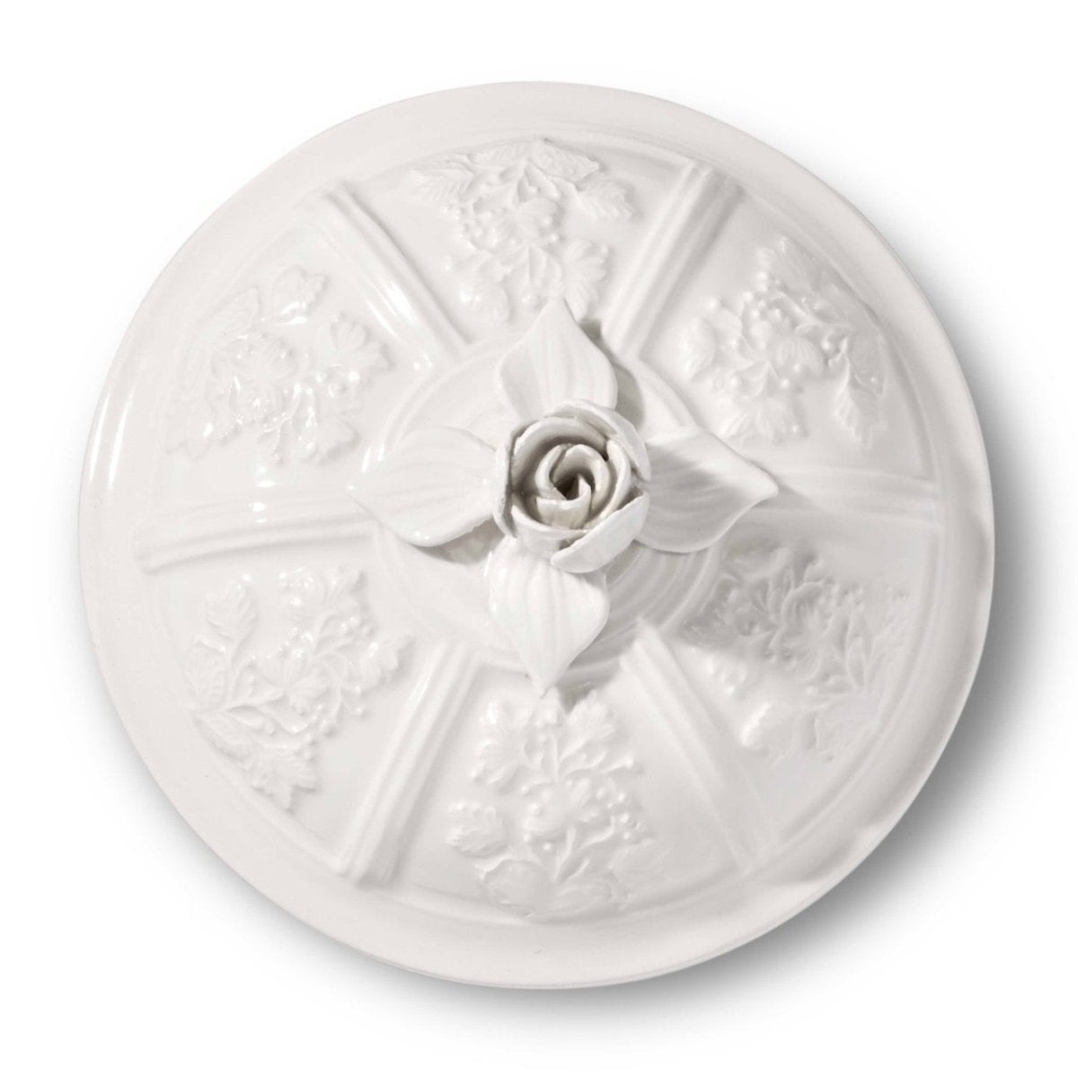 Side profile of AERIN Josepha small container – designer bath accessory at Fig Linens and Home