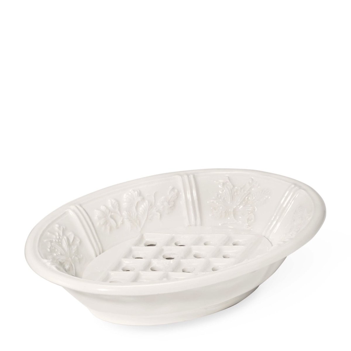 Top view of AERIN Josepha soap holder – elegant bathroom decor at Fig Linens and Home