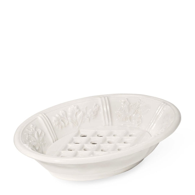 Top view of AERIN Josepha soap holder – elegant bathroom decor at Fig Linens and Home
