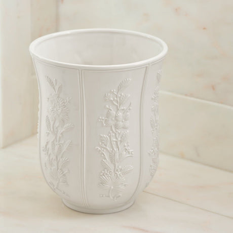 Josepha Wastebasket by AERIN - Bathroom Accessories at Fig Linens and Home Lifestyle