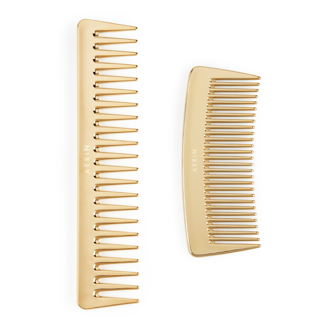 AERIN Large Gold Comb | Wide-Toothed Hair Comb in Gold Color at Fig Linens and Home 2