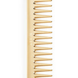 AERIN Large Gold Comb | Wide-Toothed Hair Comb in Gold Color at Fig Linens and Home - Detail View