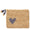 Large Heart Raffia Zip-Pouch in Denim Blue by AERIN at Fig Linens and Home