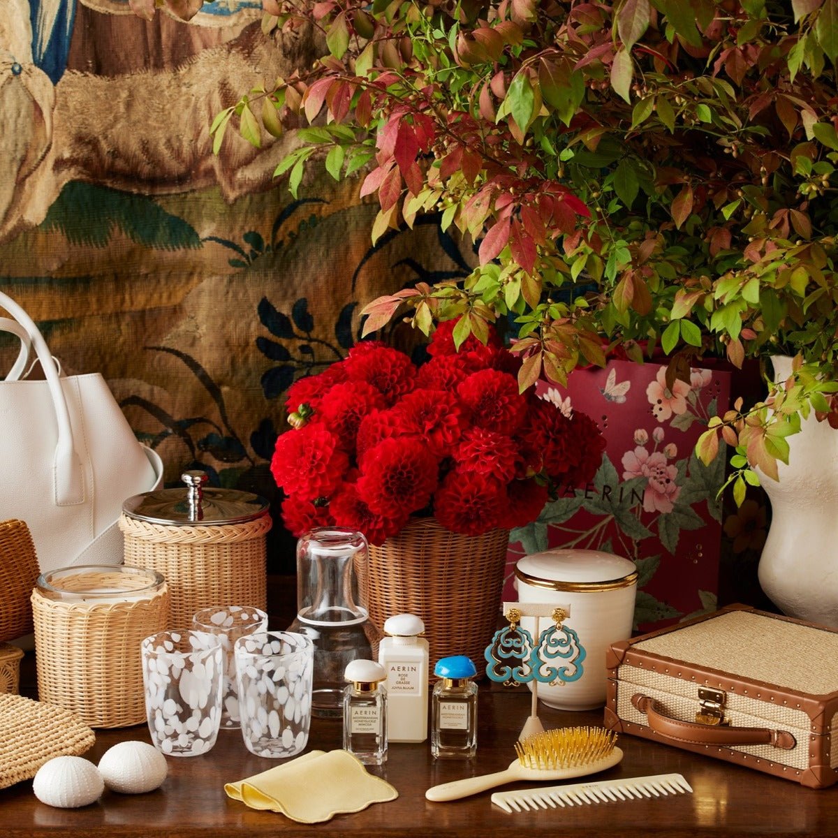 Large Ivory Color Hairbrush by AERIN at Fig Linens and Home - Lifestyle 3