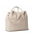 Leather Mini Weekender Bag in Ecru by AERIN at Fig Linens and Home 2
