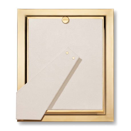 Lenora Frame 8 x 10 by AERIN | Sueded Back of Large Gold-Plated Photo Frame