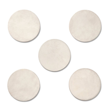 Livio Parchment Coaster Set of 6 by AERIN - Top View of Individual Coasters