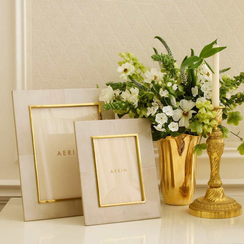 Livio Parchment Frame 8x10 by AERIN at Fig Linens and Home - Lifestyle 1