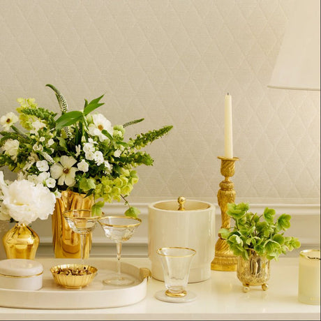 Livio Parchment Ice Bucket by AERIN at Fig Linens and Home 4