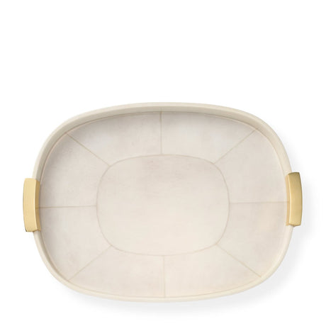 Livio Parchment Serving Tray by AERIN at Fig Linens and Home - View 2