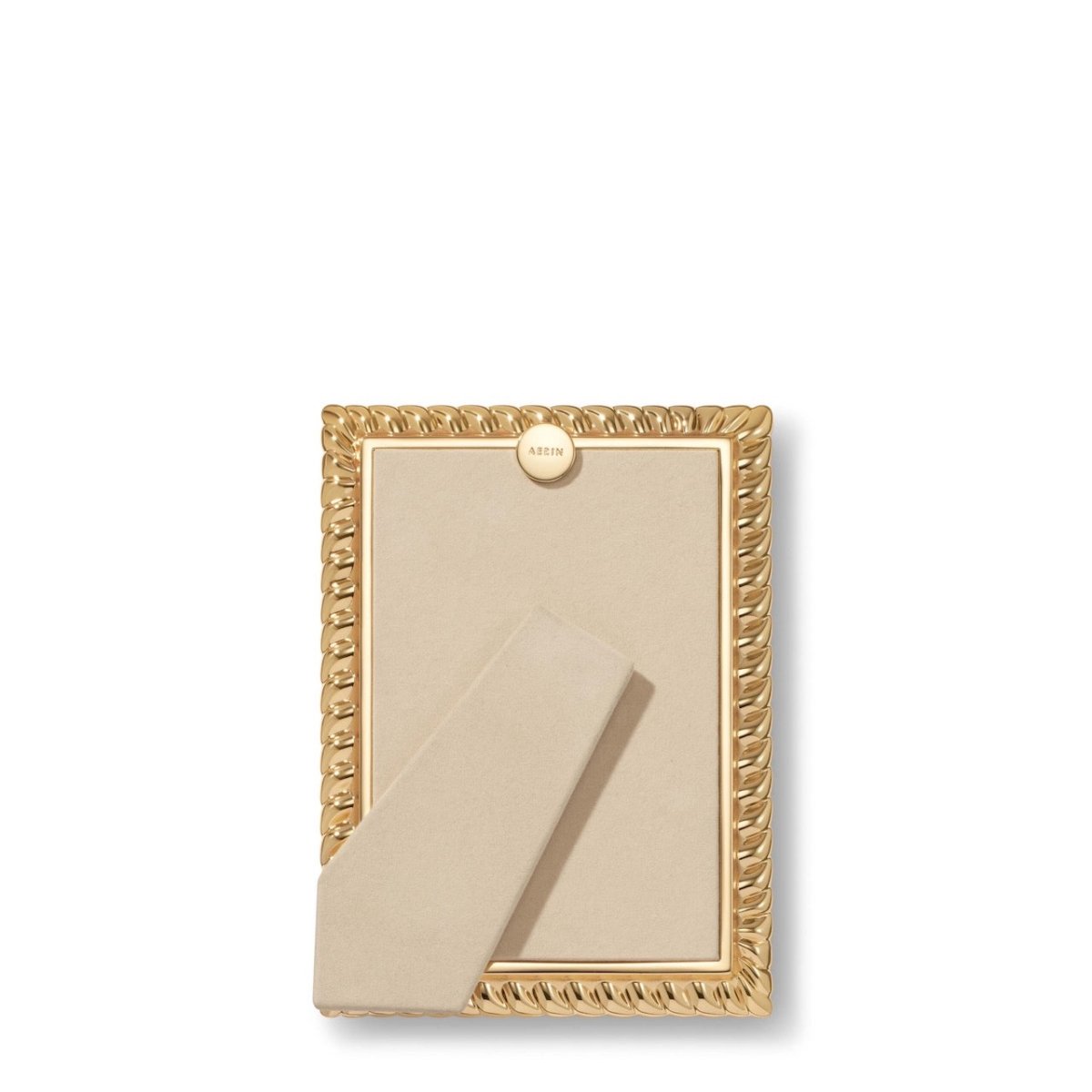 Loretta Frame - 4 x 6 by AERIN at Fig Linens and Home - Back of Photo Frame View