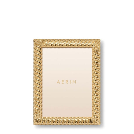 AERIN Loretta Gold Frame 5x7 - Front View at Fig Linens and Home 