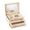 AERIN Luxe Shagreen Jewelry Box in Cream | Luxury Jewelry Box at Fig Linens and Home - Open Front 2