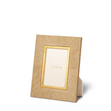 AERIN Marcello Frame 4x6 in Oak Marquetry | Wood Photo Frame at Fig Linens and Home - View 1