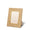 AERIN Marcello Photo Frame 5x7 in Oak Marquetry at Fig Linens and Home - Angle View
