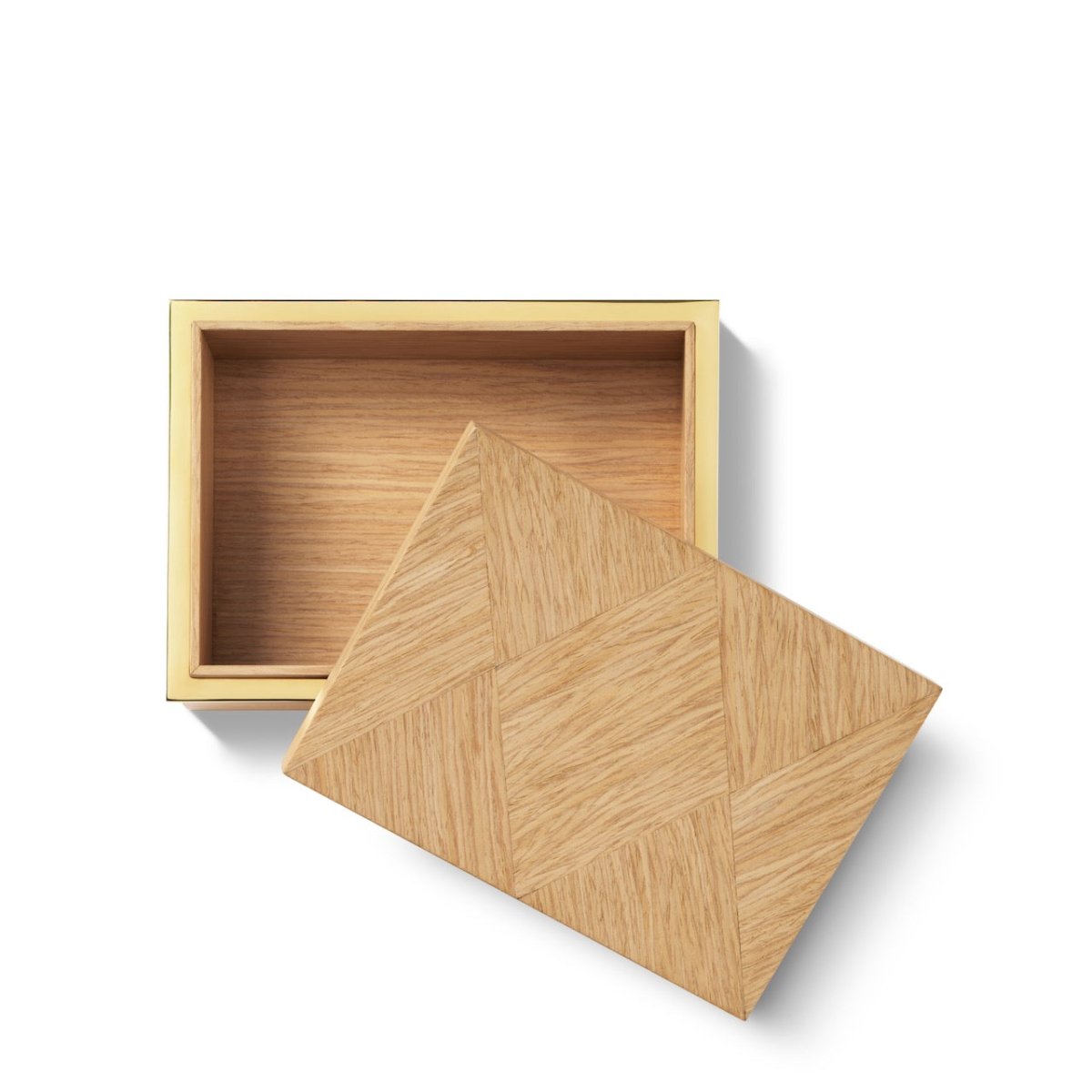 Marcello Small Box in Oak by AERIN | Decorative Boxes at Fig Linens and Home 3