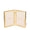 Martin Gold-Finish Double Frame 4x6 | AERIN Photo Frames at Fig Linens and Home - View 1
