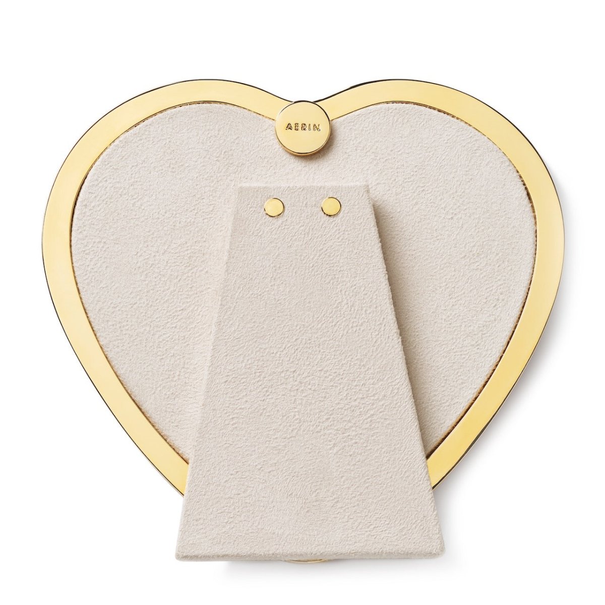 Martin Heart Frame by AERIN - Heart-shaped gold-tone picture frame - back