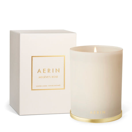 Megeve's Rose Candle 9.5 oz by AERIN at Fig Linens and Home