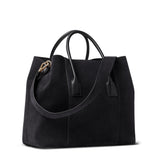 Mini Weekender in Black Suede by AERIN at Fig Linens and Home - View 2