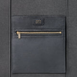 Mini Weekender in Dark Gray Suede by AERIN at Fig Linens and Home 4