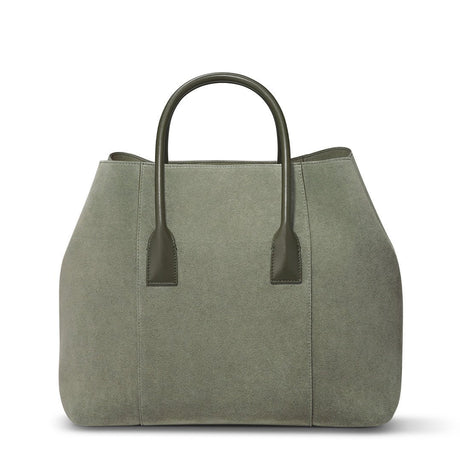 Mini Weekender in Eucalyptus Suede by AERIN at Fig Linens and Home 1