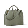 Mini Weekender in Eucalyptus Suede by AERIN at Fig Linens and Home 2