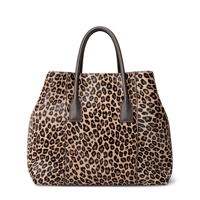 Mini Weekender Bag in Leopard by AERIN at Fig Linens and Home 1