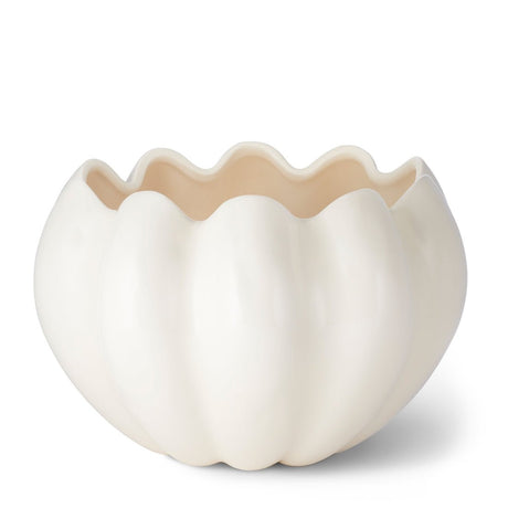 Mirabelle Cachepot in Cream by AERIN at Fig Linens and Home