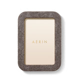 Modern Shagreen 4x6 Frame in Chocolate by AERIN - View 2 at Fig Linens and Home