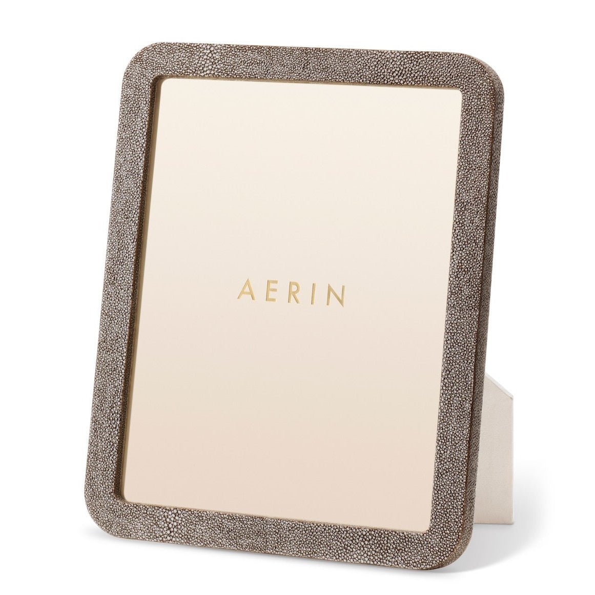 Modern Shagreen 8x10 Frame in Chocolate by AERIN at Fig Linens and Home 1