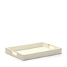 Modern Shagreen Desk Tray in Cream by AERIN at Fig Linens and Home - View 1