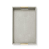 Modern Shagreen Desk Tray in Dove by AERIN - View 2