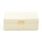 Modern Shagreen Large Jewelry Box Cream AERIN at Fig Linens and Home 1