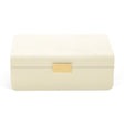Modern Shagreen Large Jewelry Box Cream AERIN at Fig Linens and Home 1