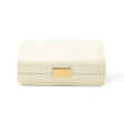 Modern Shagreen Small Jewelry Box in Cream by AERIN at Fig Linens and Home 1
