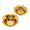 Olivia Nesting Bowls Set of 2 by AERIN 4.5" x 4.5" x 1.8" and 5.0" x 5.0" x 2.0" Brass at FIG LINENS AND HOME 1