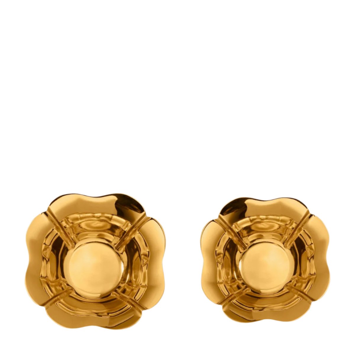 Olivia Nesting Bowls Set of 2 by AERIN 4.5" x 4.5" x 1.8" and 5.0" x 5.0" x 2.0" Brass at FIG LINENS AND HOME 2