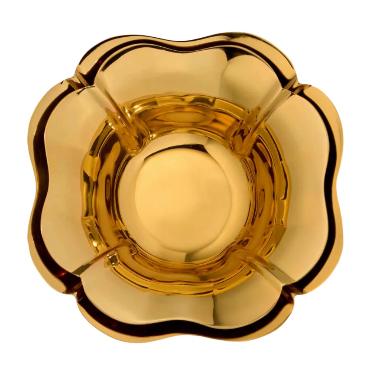 Olivia Nesting Bowls Set of 2 by AERIN 4.5" x 4.5" x 1.8" and 5.0" x 5.0" x 2.0" Brass at FIG LINENS AND HOME 4