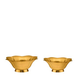 Olivia Nesting Bowls Set of 2 by AERIN 4.5" x 4.5" x 1.8" and 5.0" x 5.0" x 2.0" Brass at FIG LINENS AND HOME 3