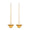 Olivia Taper Candleholders Set of 2 by AERIN shown with Candles at Fig Linens and Home
