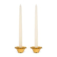 Olivia Taper Candleholders Set of 2 by AERIN shown with Candles at Fig Linens and Home