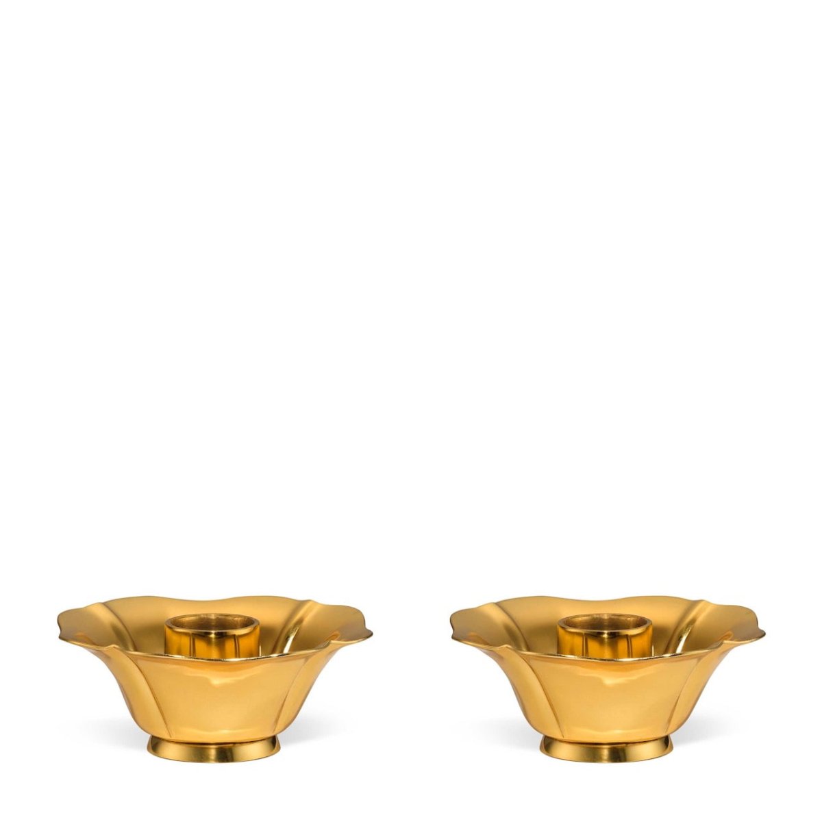 Olivia Taper Candleholders Set of 2 by AERIN - View from Side at Fig Linens and Home